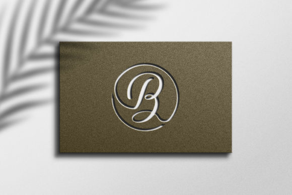 3d Debossed Logo Mockup Design for Realistic Branding