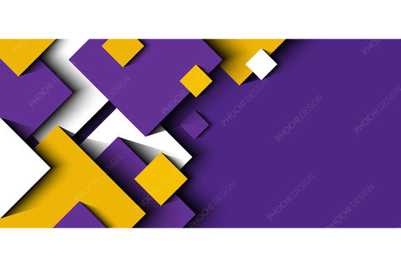 3D Geometric Squares Shape Design Paper