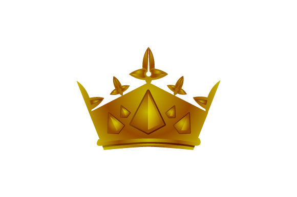 3D Golden Crown Vector Design Isolated for Any Project