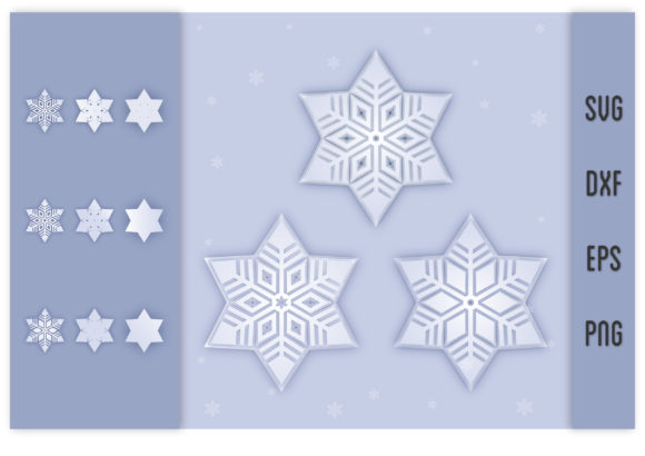 3D Layered Snowflake Cricut Design for Creative Projects