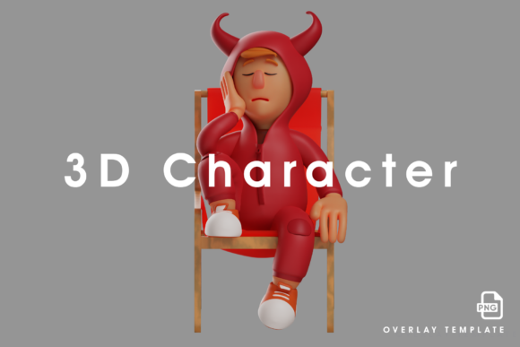 3D Red Devil Cartoon Design Feels Sleepy: A Comprehensive Look at This Unique Character Asset