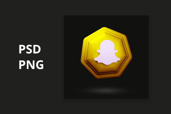 Elevating Digital Identity: A Comprehensive Guide to the 3D Snapchat Icon Gold Design in PSD and EPS Formats