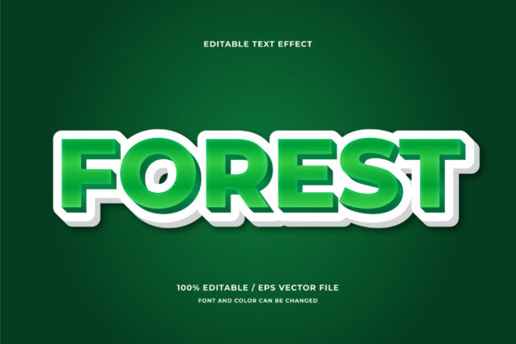 Forest 3d Editable Text Effect Design: The Ultimate Tool for Modern Creators