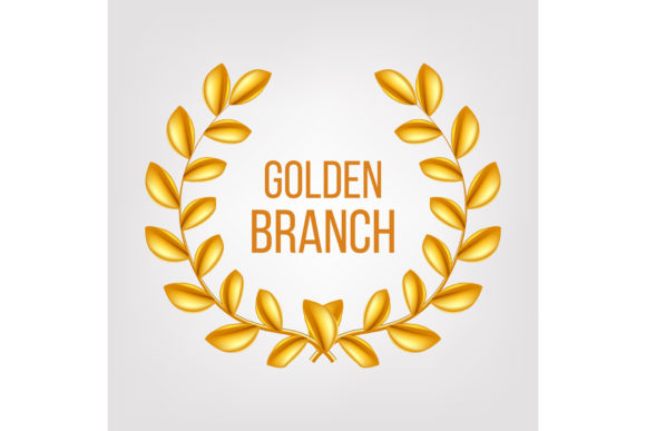 Golden Branch Vector Gold Laurel: The Ultimate Design Element for Victory and Prestige