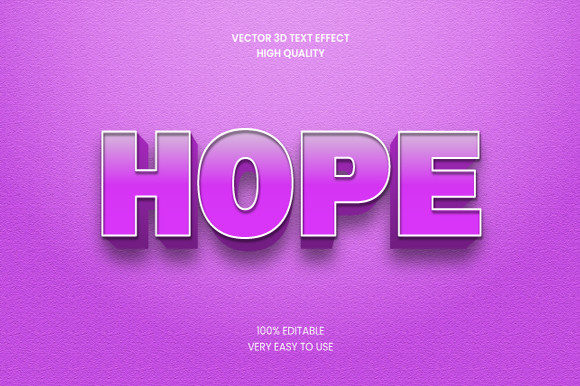 Hope 3d Text Style Effect Graphic: A Comprehensive Evaluation