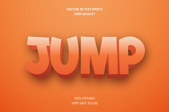 Jump 3d Text Effect Mockup Graphic: Integrating Dynamic Typography into Professional Workflows