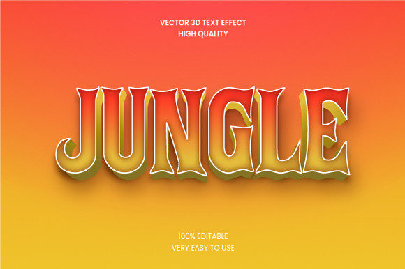 Jungle 3d Text Effect Mockup Graphic: Bringing Your Words to Life