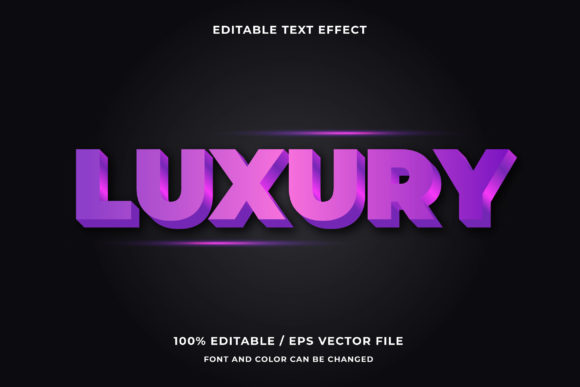 Luxury 3D Editable Text Effect Design for Premium Branding