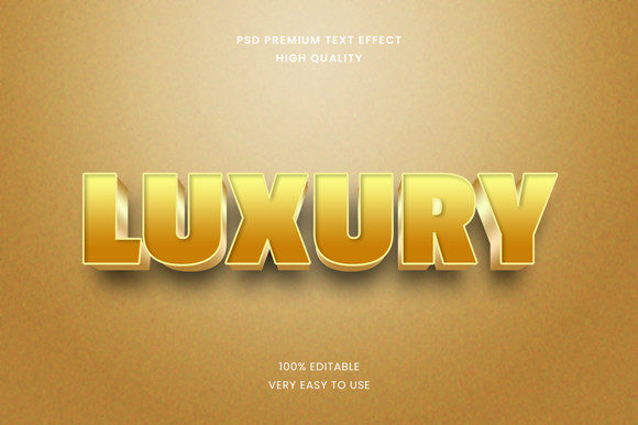 Luxury 3d Text Effect Mockup PSD Graphic: A Practical Design Resource