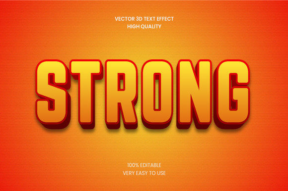 Strong 3d Text Effect Mockup Graphic: A Practical Tool for Modern Creators