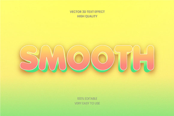 Transform Your Designs with the Ultimate Smooth 3D Text Effect Mockup Graphic